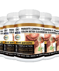 5 bottles of Parasite Candida Detox Cleanse – full detox program for parasite removal and candida balance
